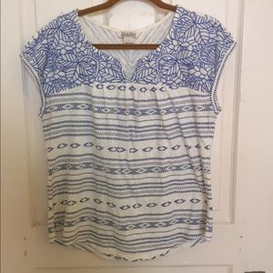 Lucky Embroidered Ikat T-shirt